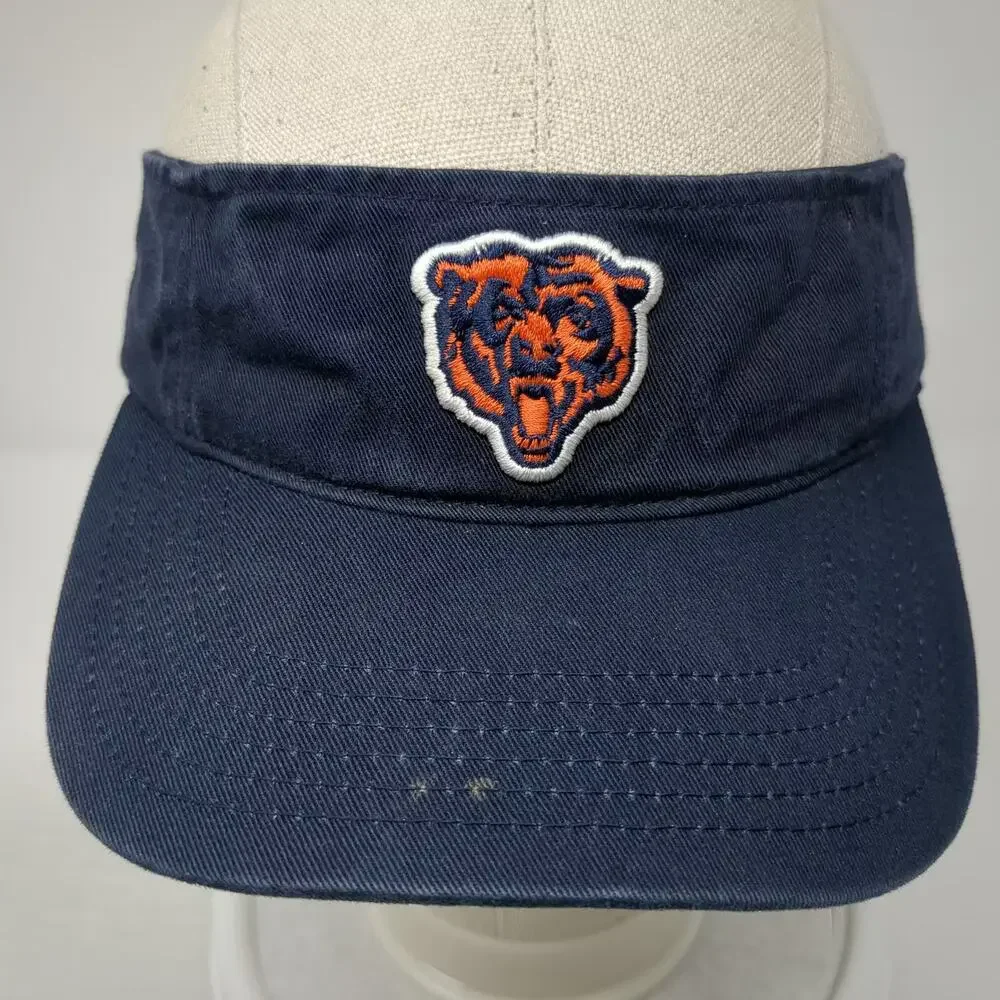 Chicago Bears NFL Twins Enterprise Visor Blue One Size Embroidered Strapback